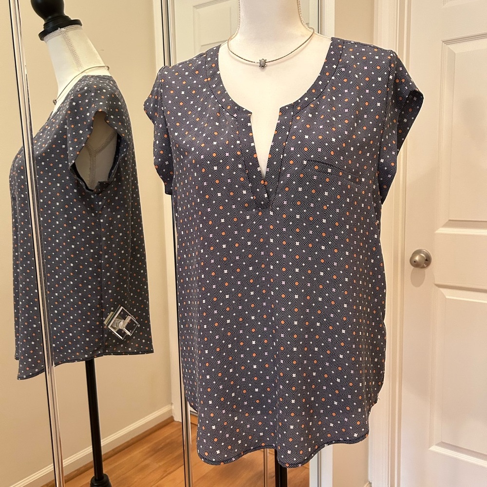 Joie - cap sleeve silk blouse